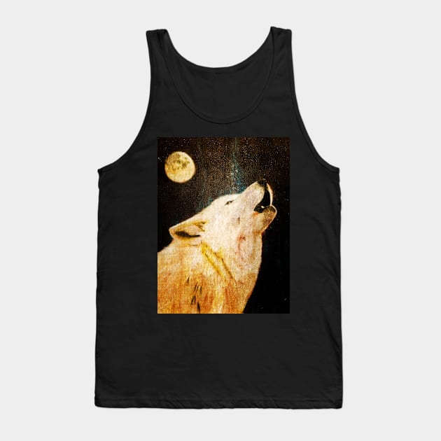 Wolf Tank Top by teenamarie23art